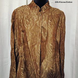 Vintage Ellen Tracy Brown Still Cotton Blazer